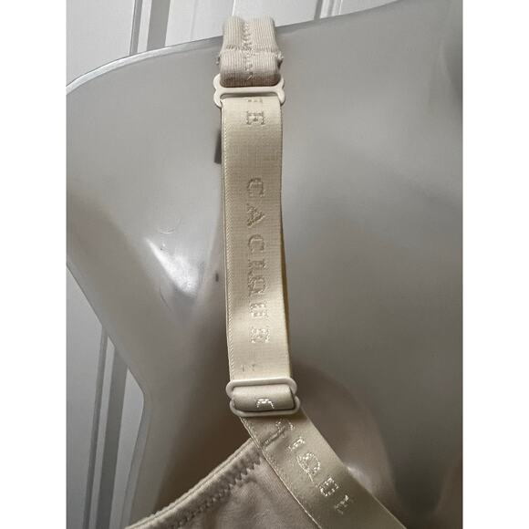 Lane Bryant Cacique 42D Lightly Lined T-Shirt Beige Bra Underwire Molded Cups - Picture 10 of 13